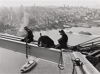 PETER STACKPOLE (1913-1997) A suite of five photographs documenting the construction of the Bay Bridge in San Francisco. 1935-36; print